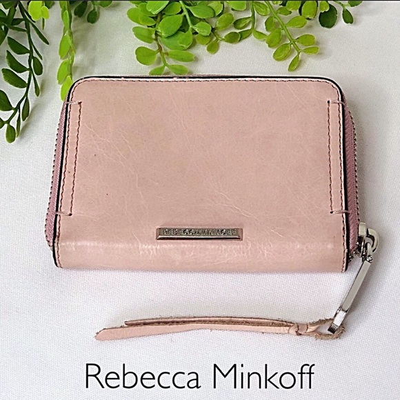 Rebecca Minkoff Handbags - Rebecca Minkoff Leather Wristlet Wallet Light Pink